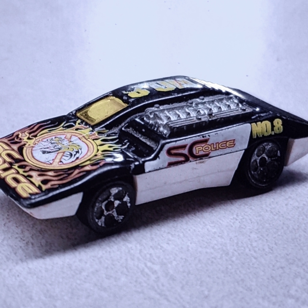 🚍 1970 COLLECTIBLE MATTEL INC. HOT WHEELS SIDE KICK POLICE TOY CRUISER